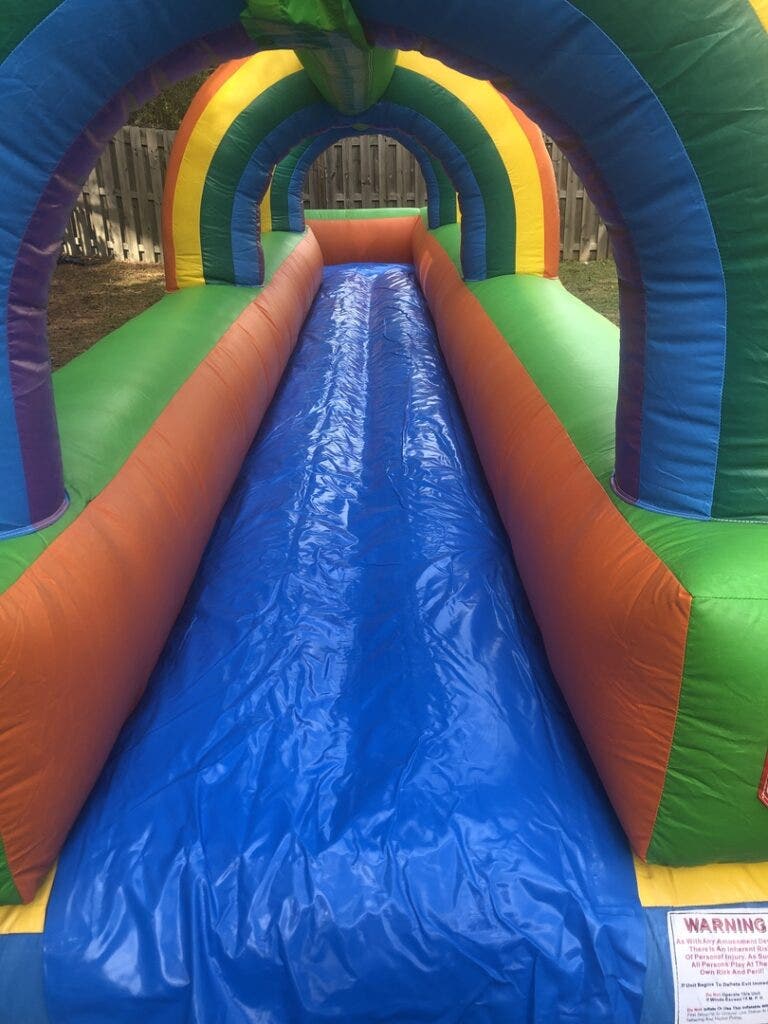 rainbow splash and ride slide