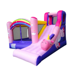 Backyard Kids Deluxe Inflatable Bounce House with unicorn slide